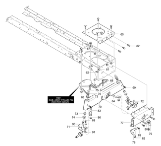 Frame Assembly (Part 2) Diagram and Parts List for 40319X98C 2001 Briggs and Stratton Lawn Tractor